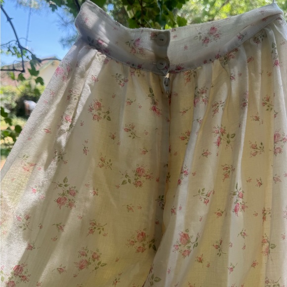Gunne Sax Floral Cream Skirt / Tank Set Rare find - Picture 9 of 16